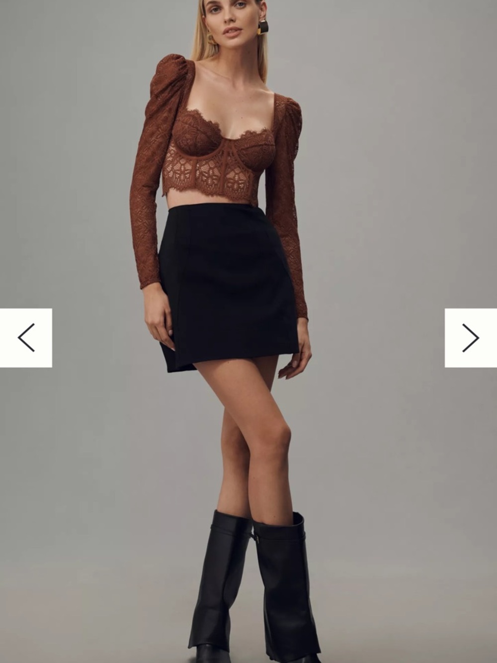 Anthropologie The Giselle Lace Bustier: Long-Sleeve Edition